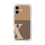 Slim Protection Premium Case［ オリジナル - initial two tone - X brown ］