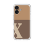 Slim Protection Premium Case［ オリジナル - initial two tone - X brown ］