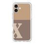 Slim Protection Premium Case［ オリジナル - initial two tone - X brown ］
