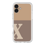 Slim Protection Premium Case［ オリジナル - initial two tone - X brown ］