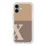 Slim Protection Premium Case［ オリジナル - initial two tone - X brown ］