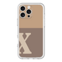 Slim Protection Premium Case［ オリジナル - initial two tone - X brown ］