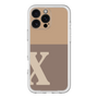 Slim Protection Premium Case［ オリジナル - initial two tone - X brown ］