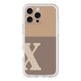 Slim Protection Premium Case［ オリジナル - initial two tone - X brown ］