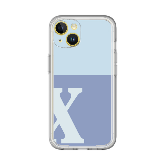 Slim Protection Premium Case［ オリジナル - initial two tone - X blue ］