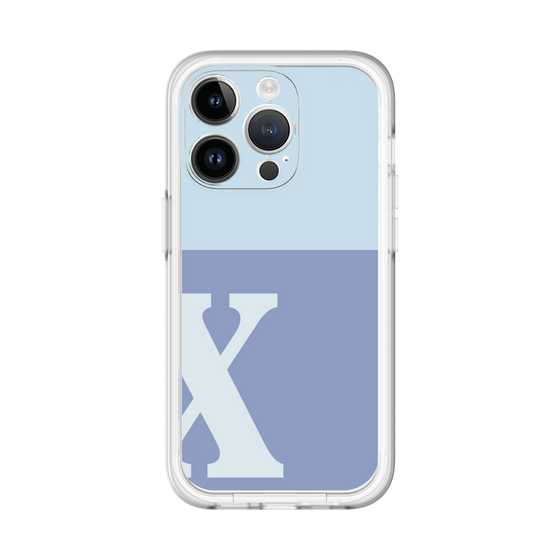 Slim Protection Premium Case［ オリジナル - initial two tone - X blue ］