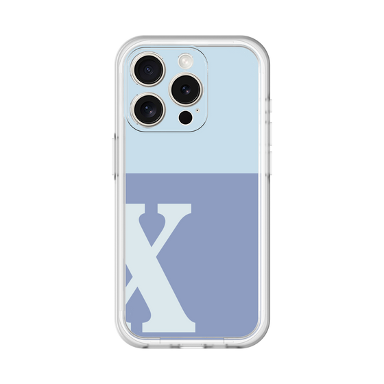 Slim Protection Premium Case［ オリジナル - initial two tone - X blue ］