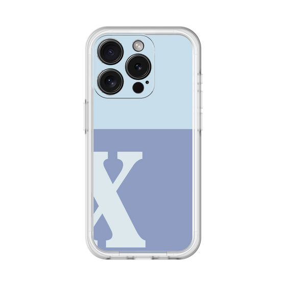 Slim Protection Premium Case［ オリジナル - initial two tone - X blue ］