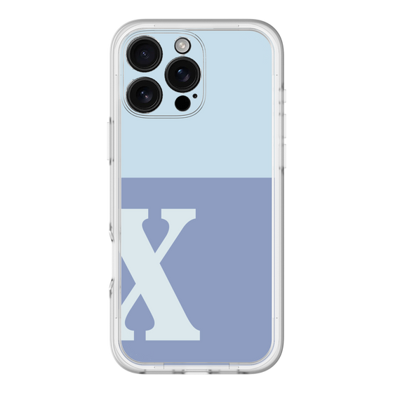 Slim Protection Premium Case［ オリジナル - initial two tone - X blue ］