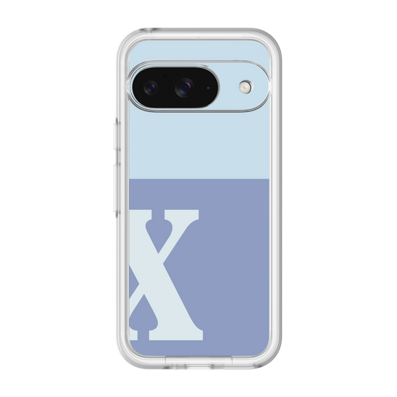 Slim Protection Premium Case［ オリジナル - initial two tone - X blue ］