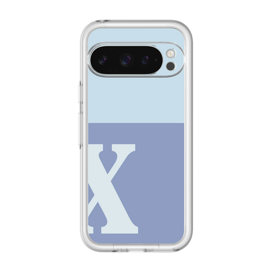 Slim Protection Premium Case［ オリジナル - initial two tone - X blue ］