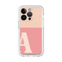 Slim Protection Premium Case［ オリジナル - initial two tone - A pink ］
