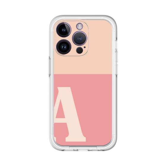 Slim Protection Premium Case［ オリジナル - initial two tone - A pink ］