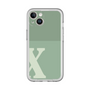 Slim Protection Premium Case［ オリジナル - initial two tone - X green ］