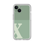 Slim Protection Premium Case［ オリジナル - initial two tone - X green ］
