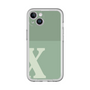 Slim Protection Premium Case［ オリジナル - initial two tone - X green ］