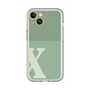 Slim Protection Premium Case［ オリジナル - initial two tone - X green ］