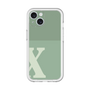 Slim Protection Premium Case［ オリジナル - initial two tone - X green ］