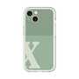 Slim Protection Premium Case［ オリジナル - initial two tone - X green ］
