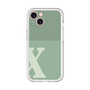 Slim Protection Premium Case［ オリジナル - initial two tone - X green ］