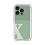 Slim Protection Premium Case［ オリジナル - initial two tone - X green ］