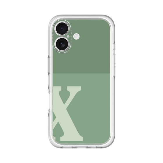 Slim Protection Premium Case［ オリジナル - initial two tone - X green ］