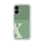 Slim Protection Premium Case［ オリジナル - initial two tone - X green ］