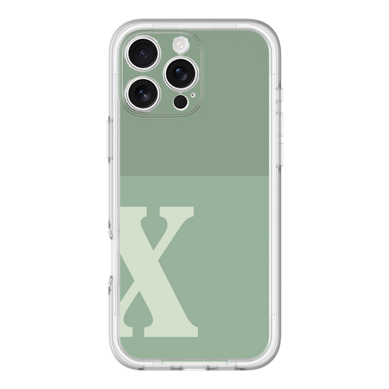 Slim Protection Premium Case［ オリジナル - initial two tone - X green ］