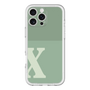 Slim Protection Premium Case［ オリジナル - initial two tone - X green ］