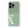 Slim Protection Premium Case［ オリジナル - initial two tone - X green ］