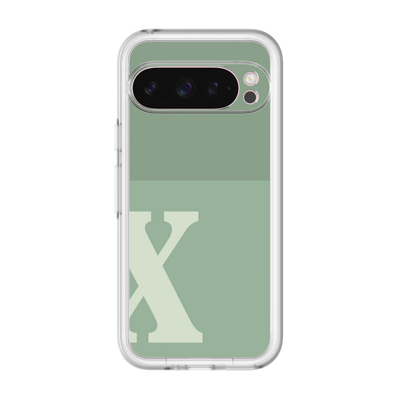 Slim Protection Premium Case［ オリジナル - initial two tone - X green ］