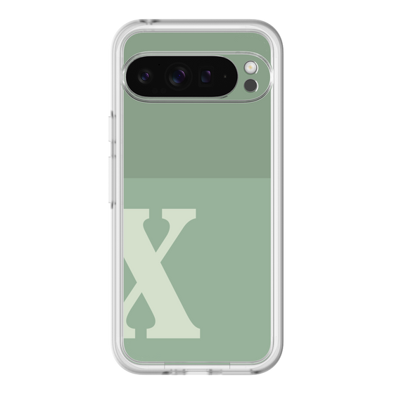 Slim Protection Premium Case［ オリジナル - initial two tone - X green ］