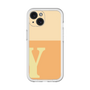 Slim Protection Premium Case［ オリジナル - initial two tone - Y orange ］