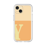 Slim Protection Premium Case［ オリジナル - initial two tone - Y orange ］