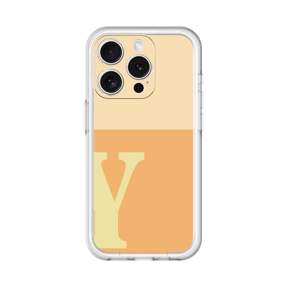 Slim Protection Premium Case［ オリジナル - initial two tone - Y orange ］
