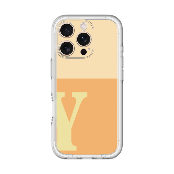 Slim Protection Premium Case［ オリジナル - initial two tone - Y orange ］