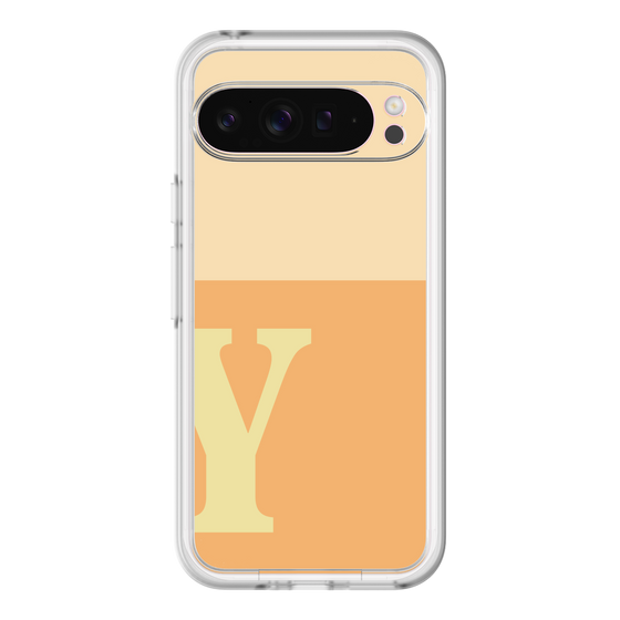 Slim Protection Premium Case［ オリジナル - initial two tone - Y orange ］