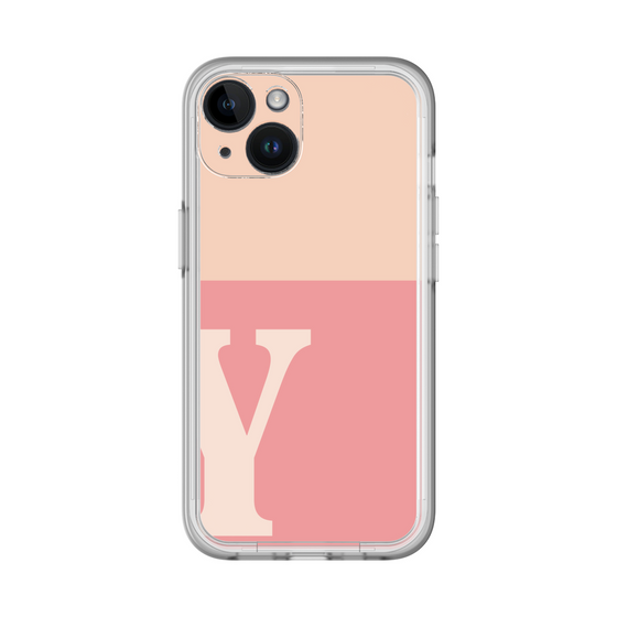 Slim Protection Premium Case［ オリジナル - initial two tone - Y pink ］