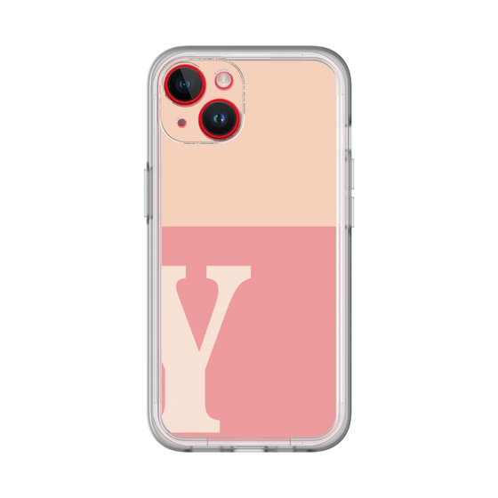 Slim Protection Premium Case［ オリジナル - initial two tone - Y pink ］