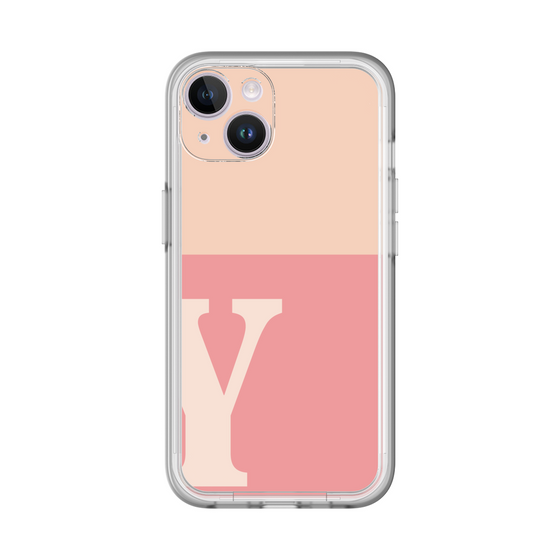 Slim Protection Premium Case［ オリジナル - initial two tone - Y pink ］