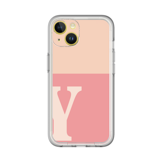 Slim Protection Premium Case［ オリジナル - initial two tone - Y pink ］