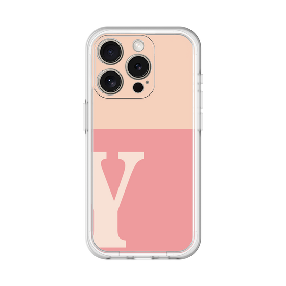 Slim Protection Premium Case［ オリジナル - initial two tone - Y pink ］