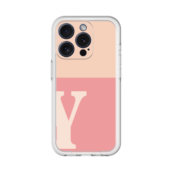 Slim Protection Premium Case［ オリジナル - initial two tone - Y pink ］