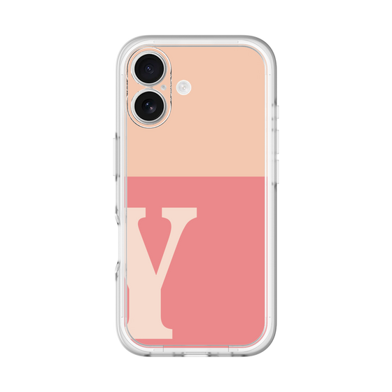 Slim Protection Premium Case［ オリジナル - initial two tone - Y pink ］