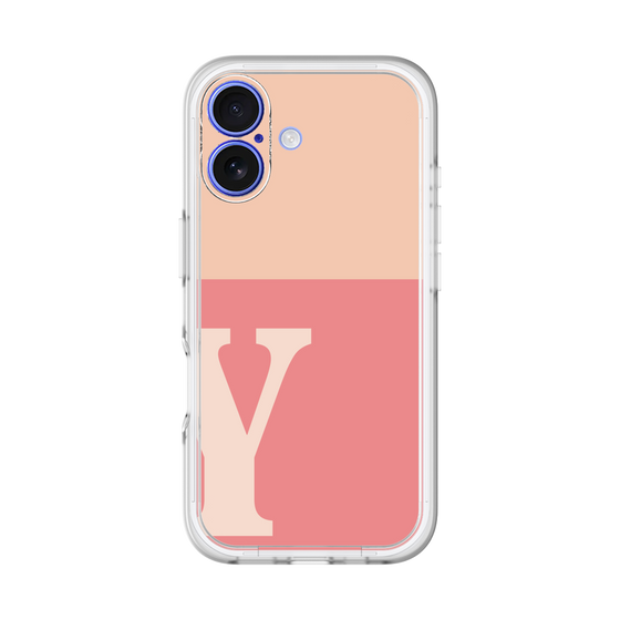 Slim Protection Premium Case［ オリジナル - initial two tone - Y pink ］