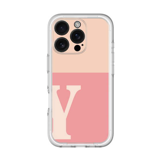Slim Protection Premium Case［ オリジナル - initial two tone - Y pink ］