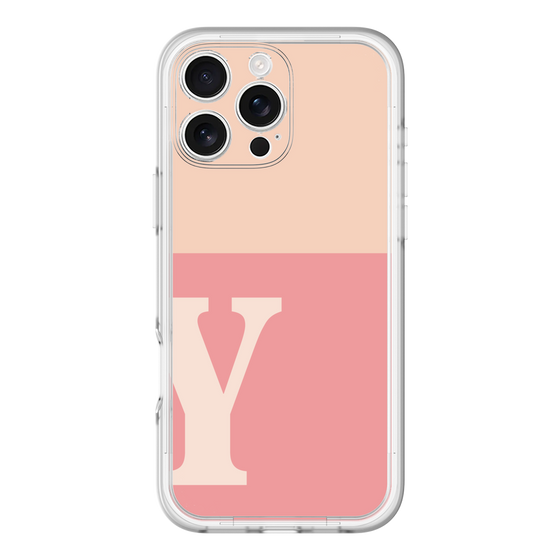 Slim Protection Premium Case［ オリジナル - initial two tone - Y pink ］