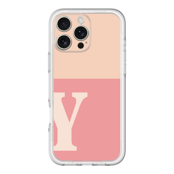 Slim Protection Premium Case［ オリジナル - initial two tone - Y pink ］