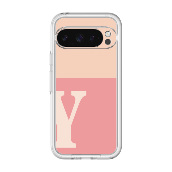 Slim Protection Premium Case［ オリジナル - initial two tone - Y pink ］