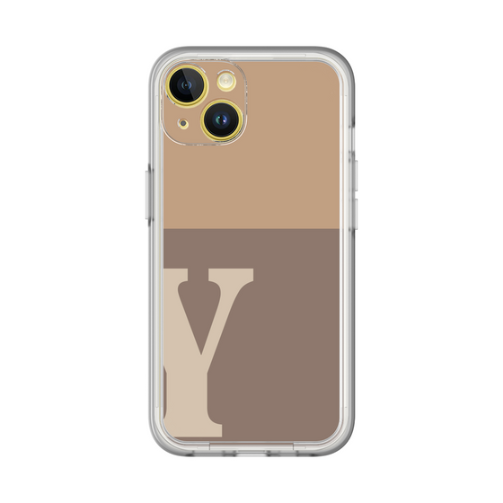 Slim Protection Premium Case［ オリジナル - initial two tone - Y brown ］
